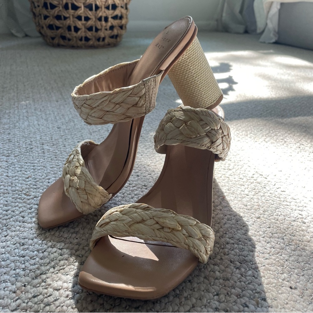 a new day/ cute braided slip on pumps!